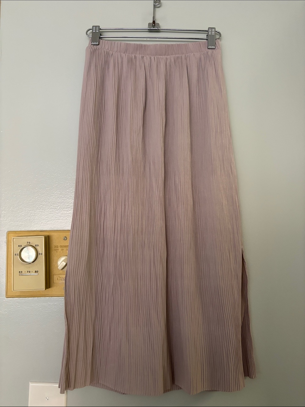Wilfred Pleated Midi Skirt - Dusty Mauve